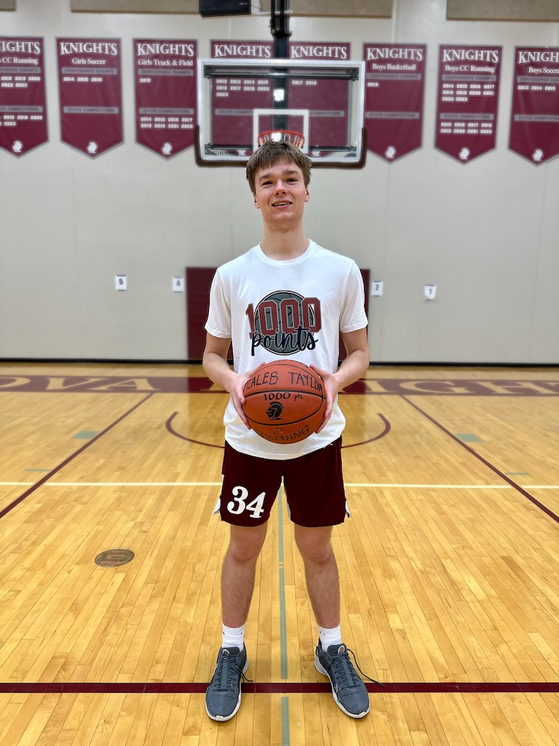 Caleb Taylor in basketball uniform